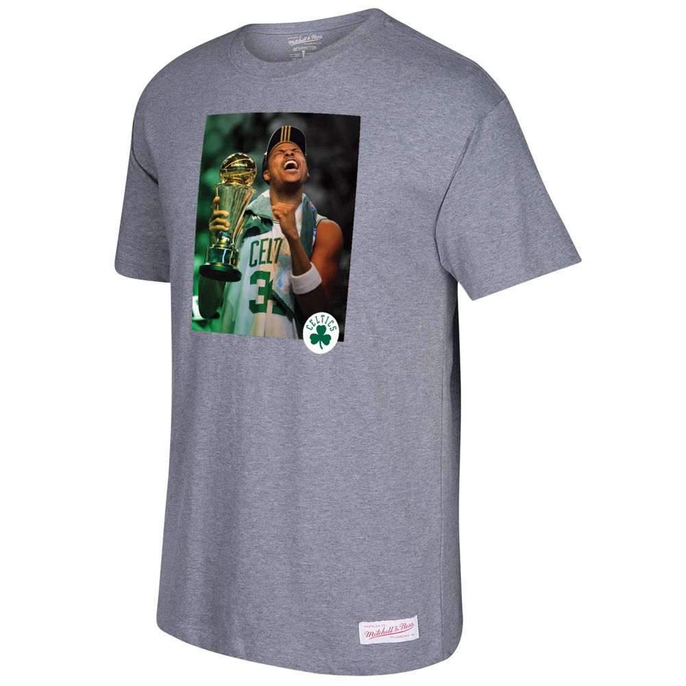 Men's Mitchell & Ness Paul Pierce Gray Boston Celtics Graphic T-Shirt