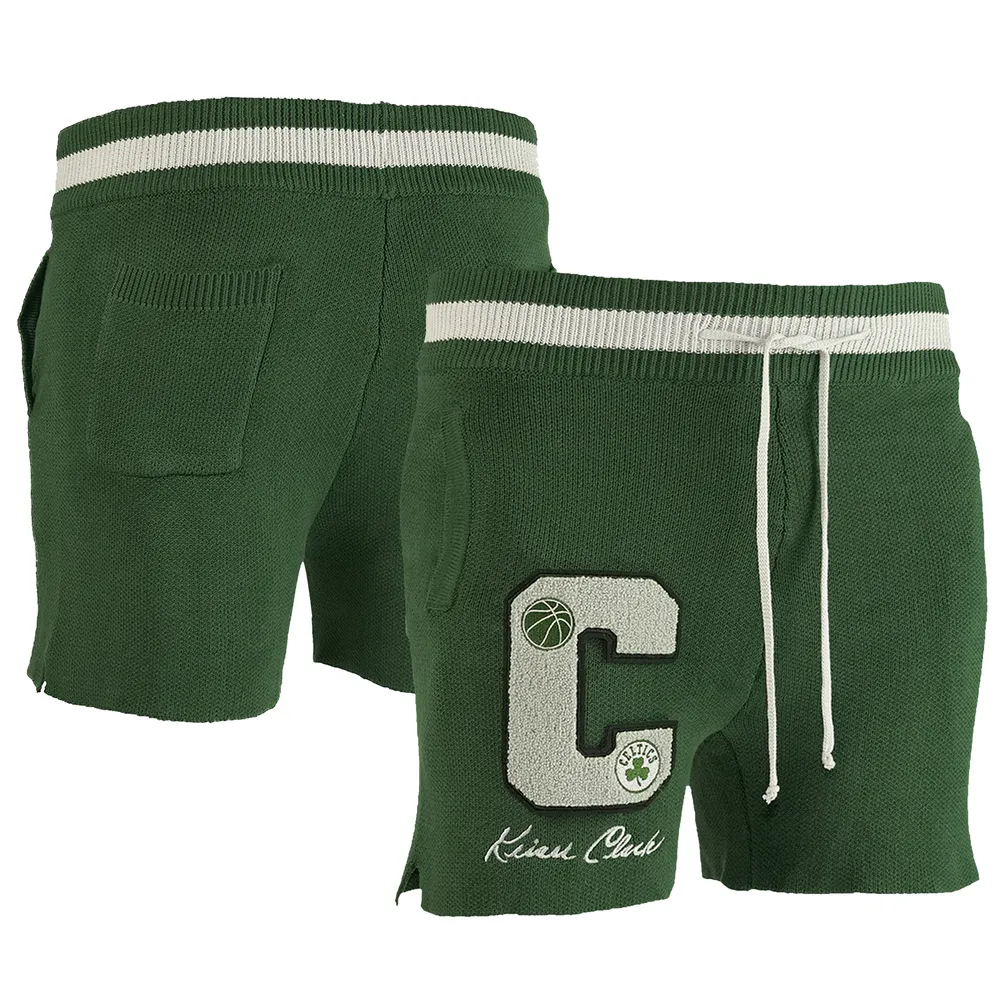 NBA x Keizer Clark Green Boston Celtics No Caller ID Knit Shorts pour homme