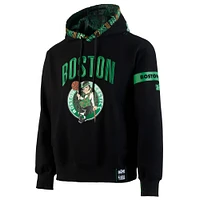 Sweat à capuche de qualité supérieure NBA x Two Hype pour homme, collection Boston Celtics Culture & Hoops, noir