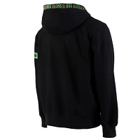 Sweat à capuche de qualité supérieure NBA x Two Hype pour homme, collection Boston Celtics Culture & Hoops, noir