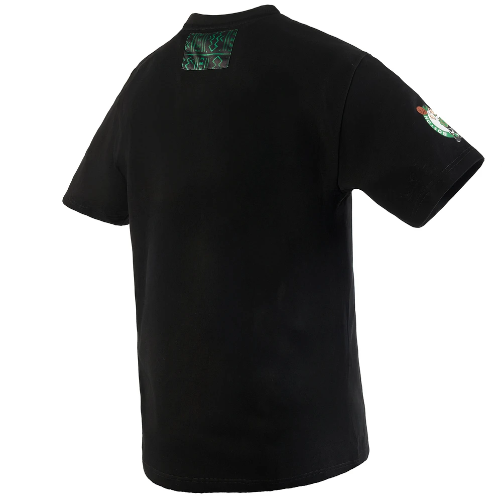 Men's NBA x Two Hype  Black Boston Celtics Culture & Hoops Collection Premium T-Shirt