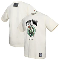 T-shirt premium NBA x Two Hype pour homme de la collection Culture & Hoops des Boston Celtics, crème