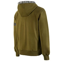 Men's NBA x Two Hype  Olive Boston Celtics Culture & Hoops Collection Premium Pullover Hoodie