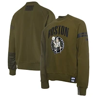 Men's NBA x Two Hype  Olive Boston Celtics Culture & Hoops Collection Premium Pullover Sweatshirt