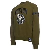 Men's NBA x Two Hype  Olive Boston Celtics Culture & Hoops Collection Premium Pullover Sweatshirt