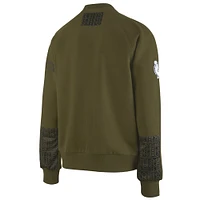 Men's NBA x Two Hype  Olive Boston Celtics Culture & Hoops Collection Premium Pullover Sweatshirt