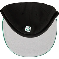 Men's New Era Black/Green Boston Celtics Official Team Color 2Tone 59FIFTY Fitted Hat