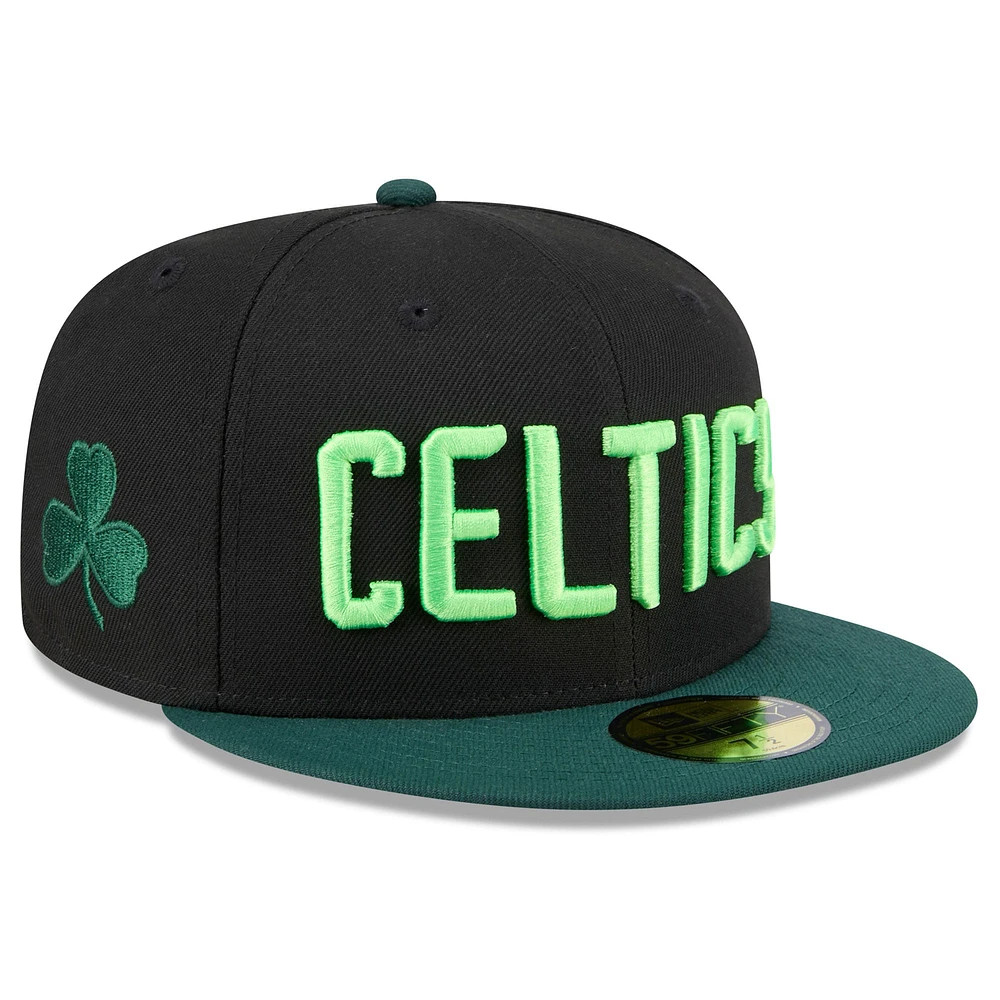 Casquette ajustée Boston Celtics City Edition 2024/25 59FIFTY noire New Era pour homme