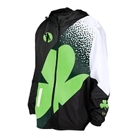 Men's New Era  Black Boston Celtics 2024/25 City Edition Full-Zip Windbreaker Jacket