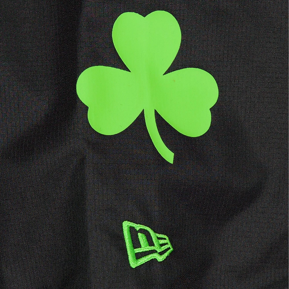 Men's New Era  Black Boston Celtics 2024/25 City Edition Full-Zip Windbreaker Jacket