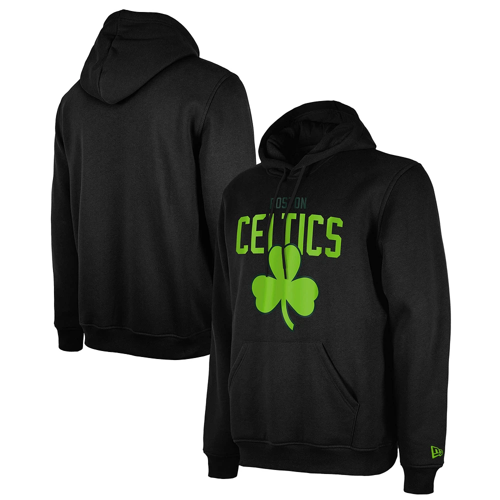 Sweat à capuche noir Boston Celtics City Edition 2024/25 New Era pour homme