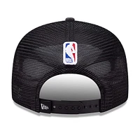 Casquette Snapback 9FIFTY noire New Era pour hommes des Boston Celtics 2024 Champions de la Conférence Est Locker Room