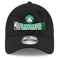 Casquette ajustable 9TWENTY Boston Celtics 2025 NBA Playoffs New Era pour homme noire