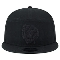 Casquette New Era noire Boston Celtics Adventure Canvas Split Panel 9FIFTY Snapback pour homme