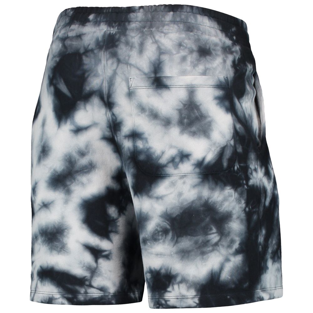 Men's New Era Black Boston Celtics Fleece Tie-Dye Shorts