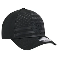 Men's New Era  Black Boston Celtics Game Day Flag A-Frame 9FORTY Adjustable Hat
