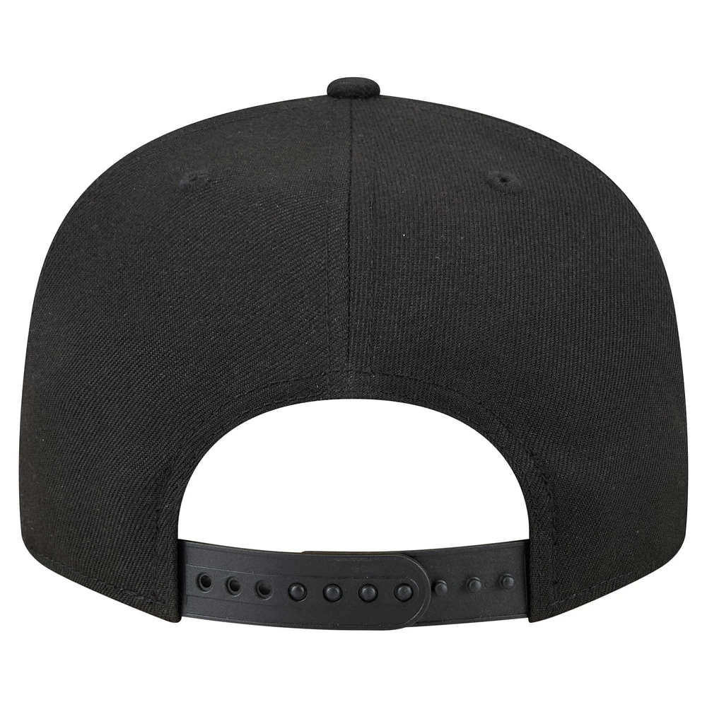 Men's New Era  Black Boston Celtics Logo 18x Champs 9FIFTY Snapback Hat