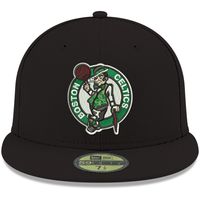 Men's New Era Black Boston Celtics Official Team Color 59FIFTY Fitted Hat