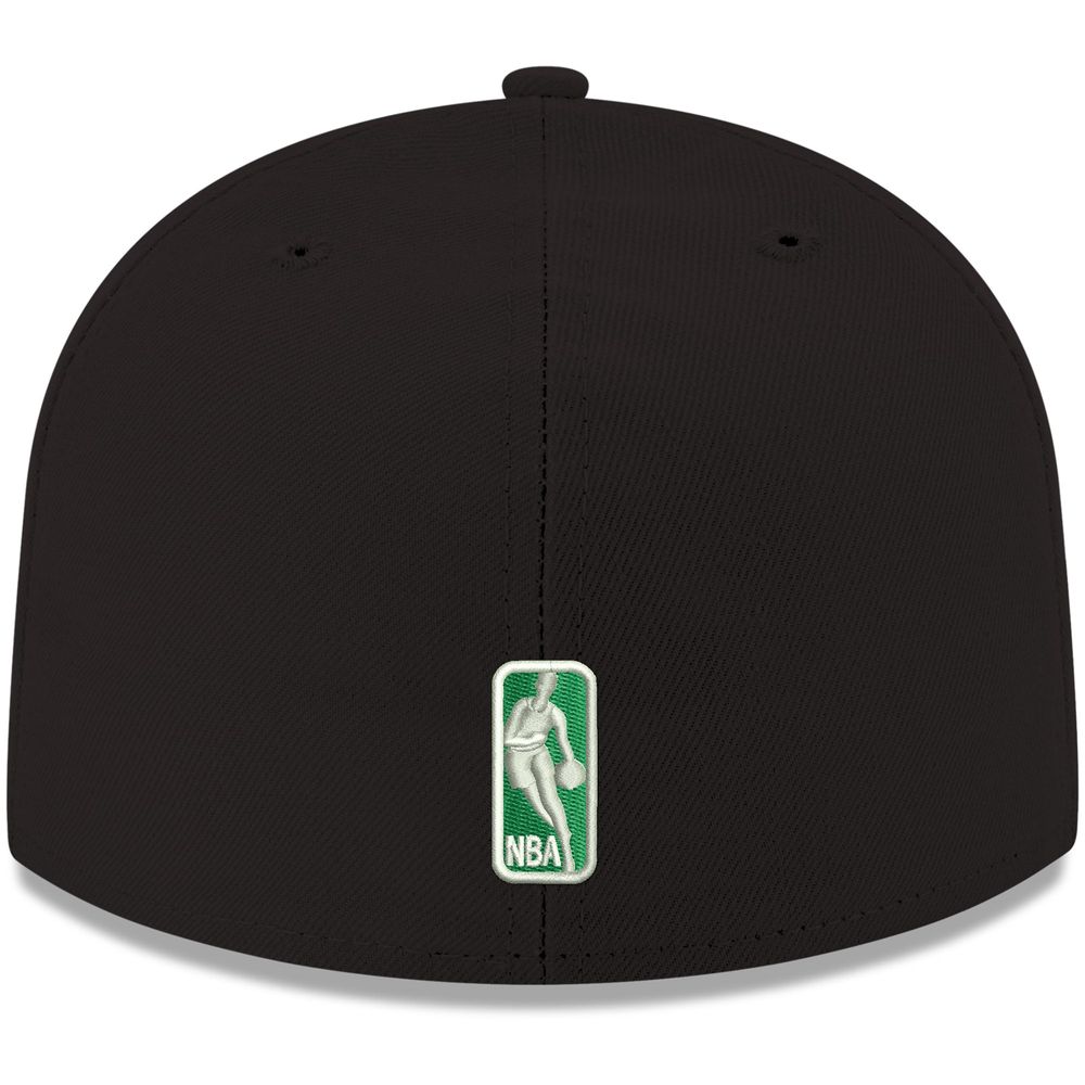 Men's New Era Black Boston Celtics Official Team Color 59FIFTY Fitted Hat