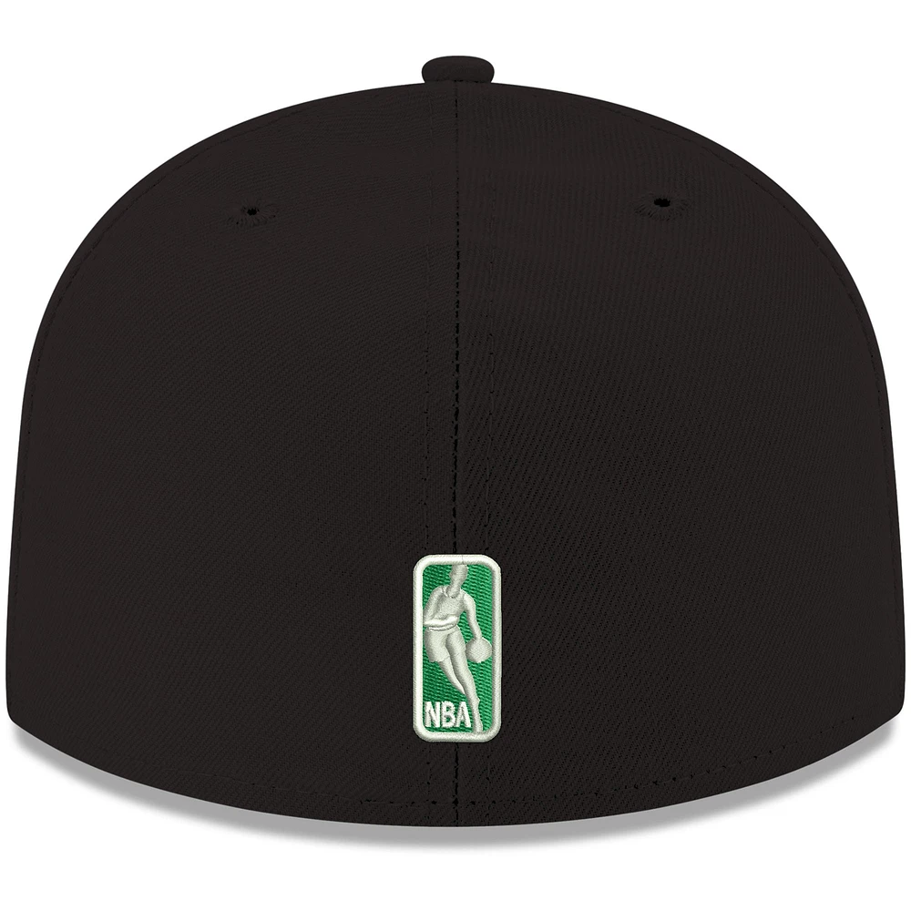 Men's New Era Black Boston Celtics Official Team Color 59FIFTY Fitted Hat