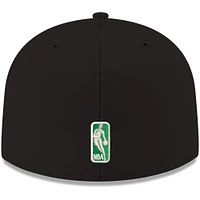 Men's New Era Black Boston Celtics Official Team Color 59FIFTY Fitted Hat
