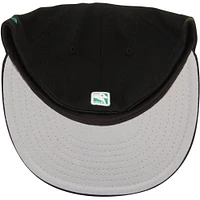 Men's New Era Black Boston Celtics Official Team Color 59FIFTY Fitted Hat