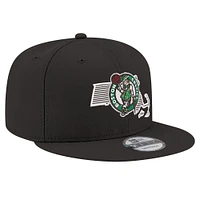Men's New Era Black Boston Celtics State Pride 9FIFTY Snapback Hat