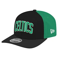 Casquette extensible à boutons-pression Boston Celtics Statement Edition Jersey Hook 9SEVENTY de New Era pour homme, noire