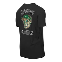 Men's New Era Black Boston Celtics Sugar Skulls T-Shirt