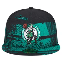 Men's New Era Black Boston Celtics Tip-Off 59FIFTY Fitted Hat