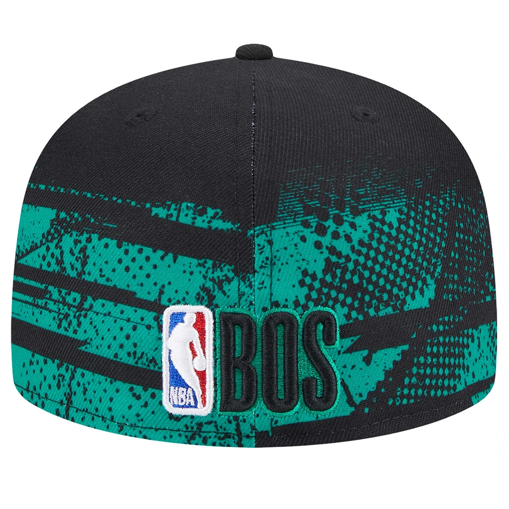 Casquette ajustée Boston Celtics Tip-Off 59FIFTY New Era noire pour homme