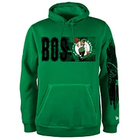 Sweat à capuche noir de la collection Tip-Off des Boston Celtics New Era pour homme