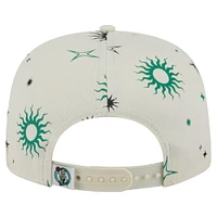 Men's New Era Cream Boston Celtics Lunar Golfer Snapback Hat
