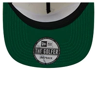 Men's New Era Cream Boston Celtics Lunar Golfer Snapback Hat