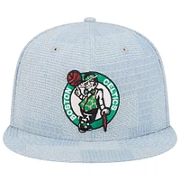 Men's New Era Denim Boston Celtics Injection Denim Patchwork 9FIFTY Snapback Hat