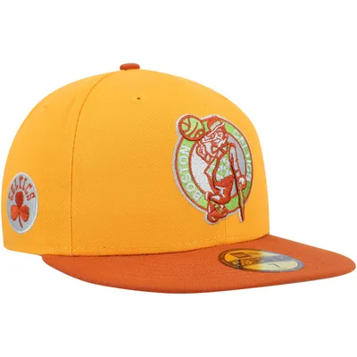 Boston Celtics New Era 59FIFTY Fitted Hat - Gold/Rust