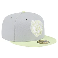 Men's New Era  Gray/Green Boston Celtics Color Pack 2-Tone 59FIFTY Fitted Hat