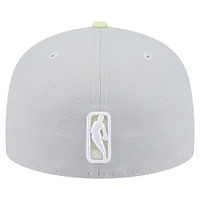 Men's New Era  Gray/Green Boston Celtics Color Pack 2-Tone 59FIFTY Fitted Hat