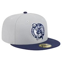 Men's New Era  Gray/Navy Boston Celtics Color Pack 2-Tone 59FIFTY Fitted Hat
