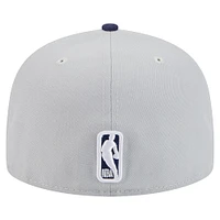 Men's New Era  Gray/Navy Boston Celtics Color Pack 2-Tone 59FIFTY Fitted Hat