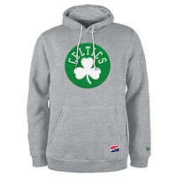 Men's New Era  Gray Boston Celtics Corduroy Applique Pullover Hoodie