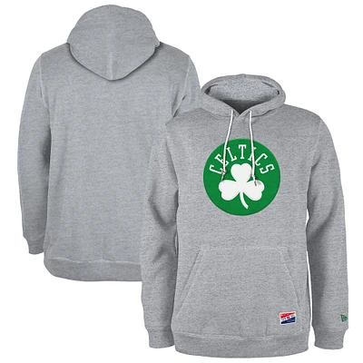 Sweat à capuche en velours côtelé gris Boston Celtics New Era pour homme