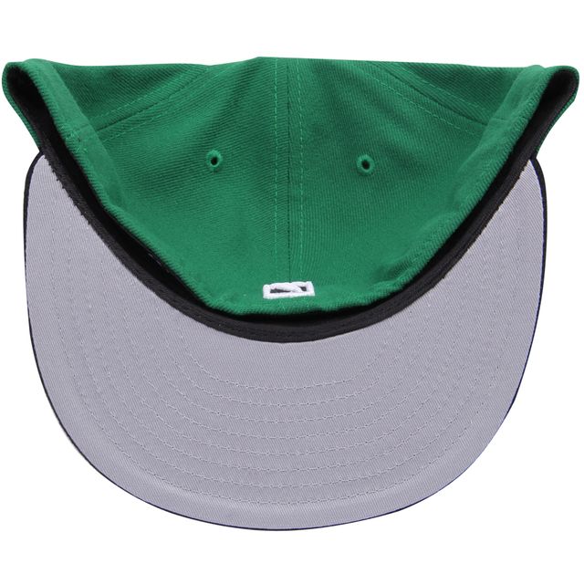 Casquette ajustée 59FIFTY 2Tone pour homme New Era Green/Black Boston Celtics Official Team Color