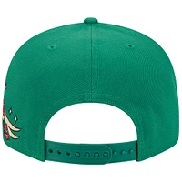 Men's New Era Kelly Green Boston Celtics Injection City Art 9FIFTY Snapback Hat