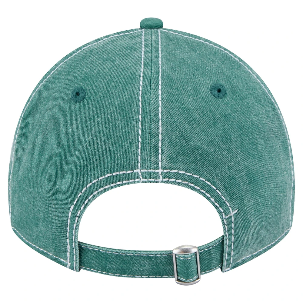 Casquette ajustable teintée pigmentée 9TWENTY de Boston Celtics de New Era pour homme, vert Kelly