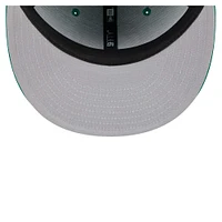 Casquette ajustée 59Fifty passepoilée et floquée New Era Kelly Green Boston Celtics pour hommes