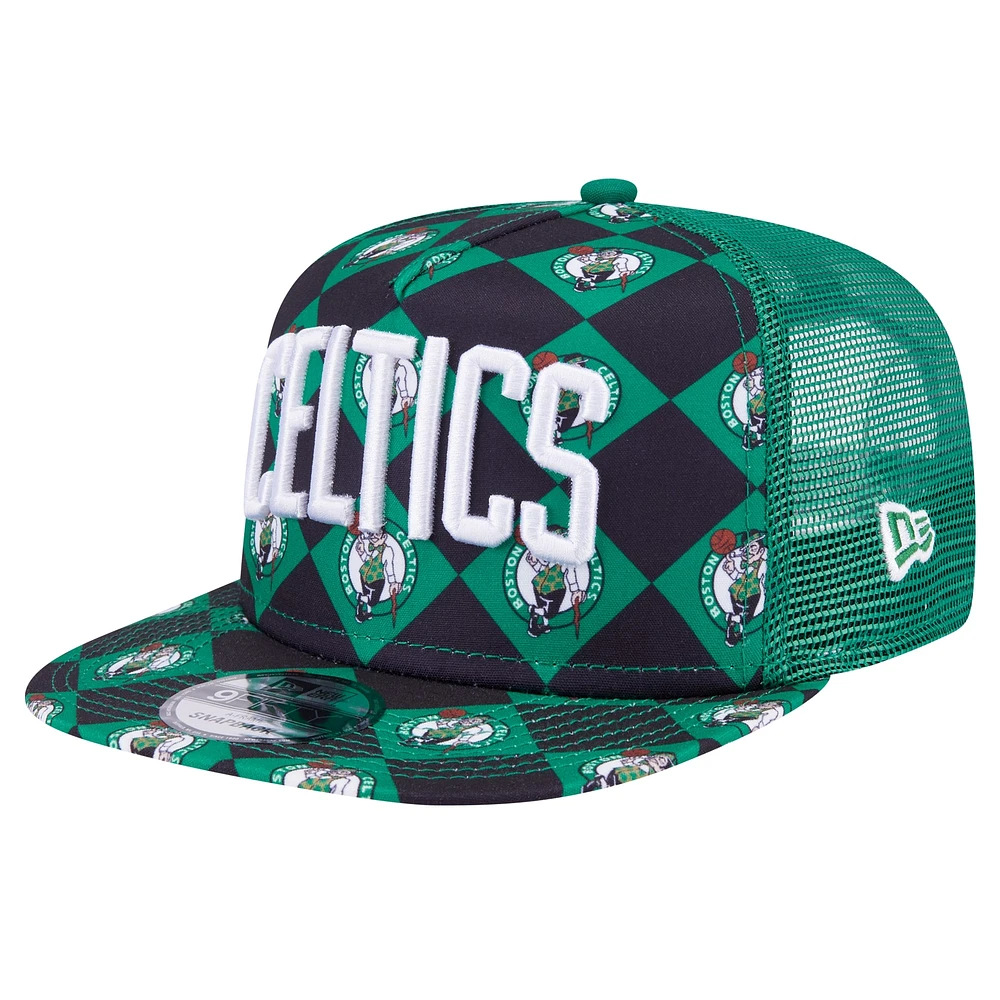 Casquette Snapback 9FIFTY Snapback Kelly Green Boston Celtics Seeing Diamonds New Era pour hommes