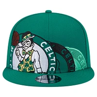 Men's New Era Kelly Green Boston Celtics Sport Night Team Shadow 9FIFTY Snapback Hat