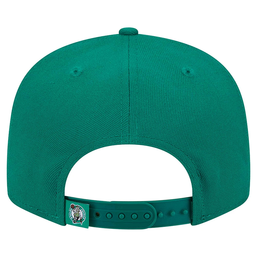 Men's New Era Kelly Green Boston Celtics Sport Night Team Shadow 9FIFTY Snapback Hat