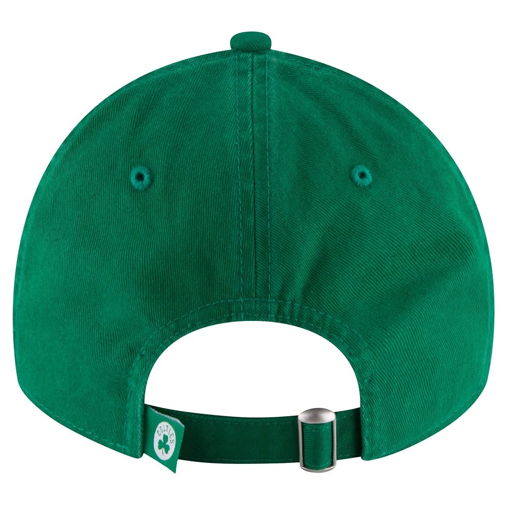 Casquette réglable New Era Kelly Green Boston Celtics Team 2.0 9TWENTY pour hommes